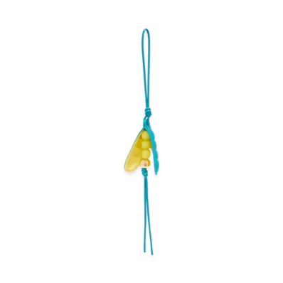 LOEWE Peapod Charm "Deep Turquoise/Baby Corn"