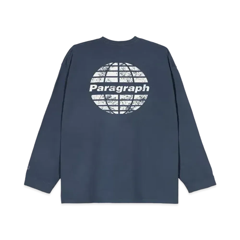 Paragraph Circle Logo Dying L/S "Navy"