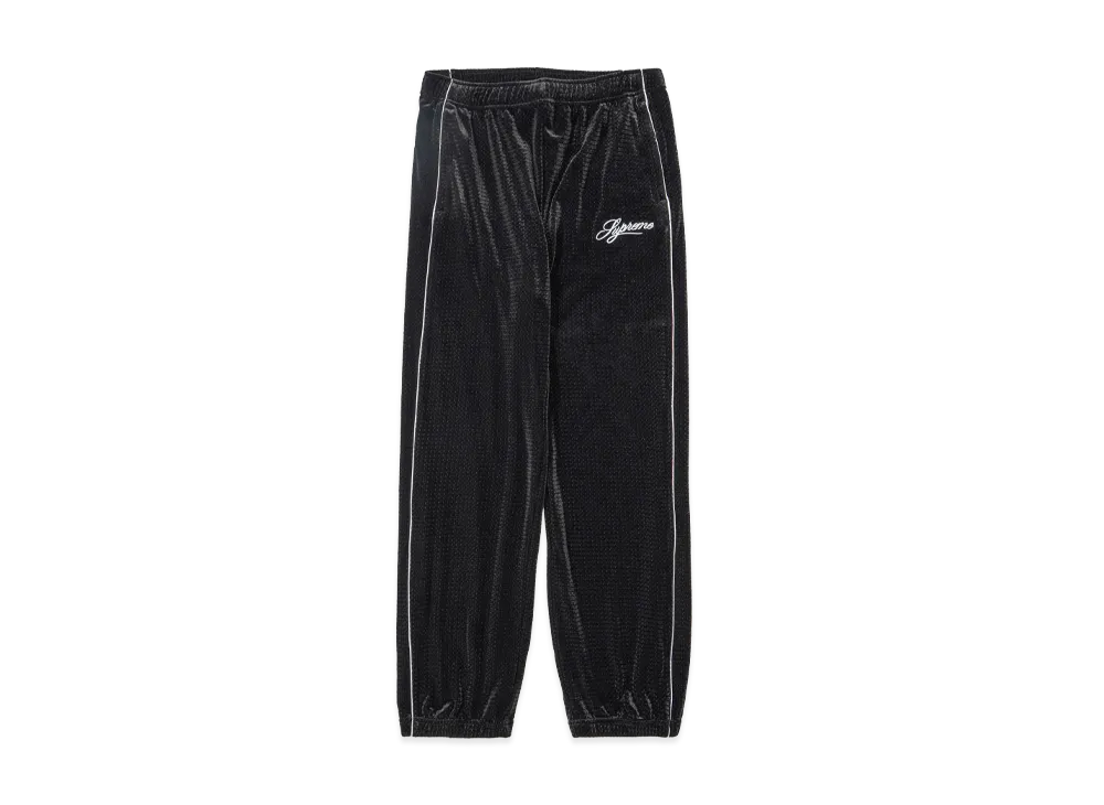 Supreme Velour Mesh Track Pant "Black"
