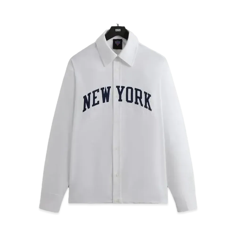 Kith x the New York Knicks Carson Buttondown "White"