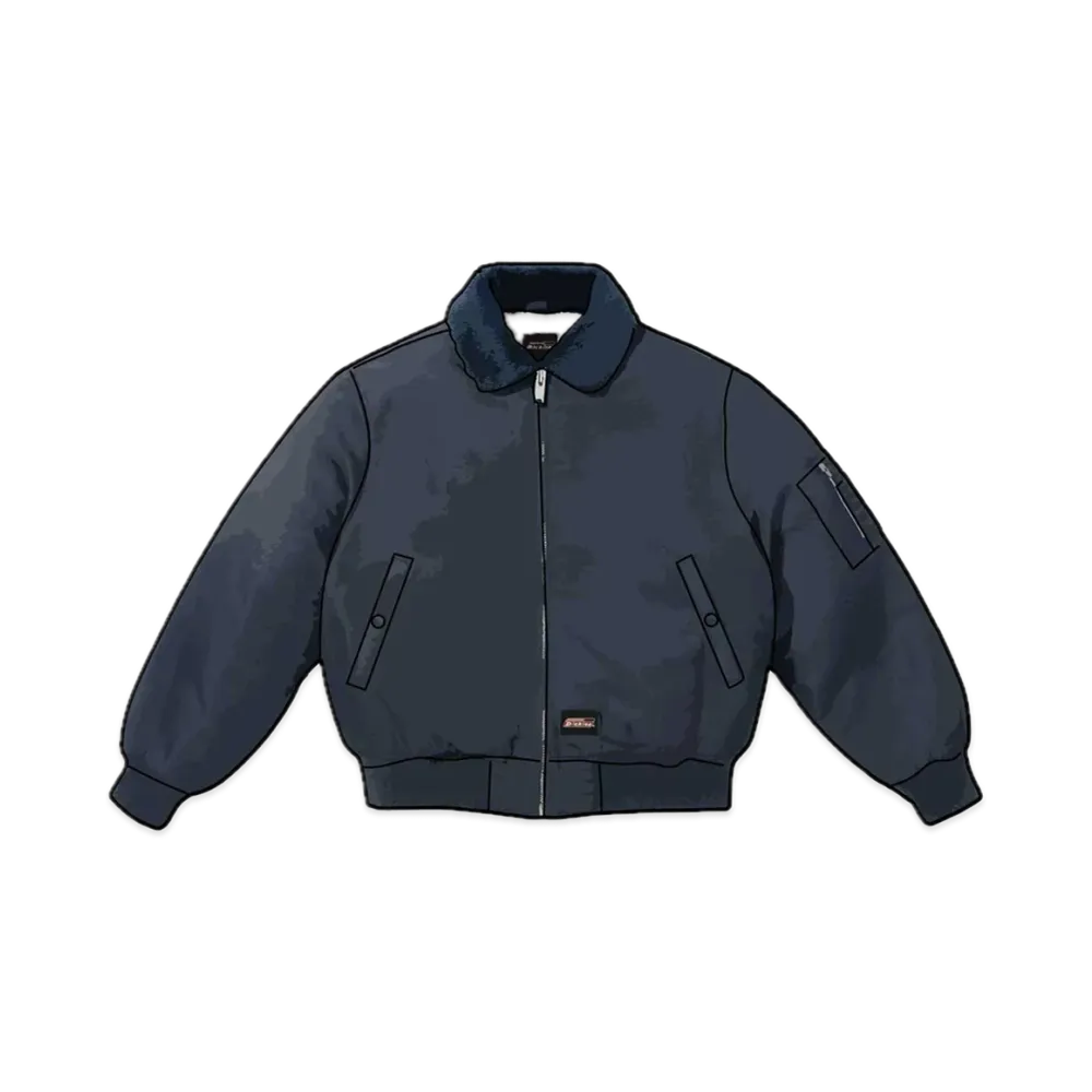 Supreme x Dickies Fur Collar Bomber Jacket "Navy"