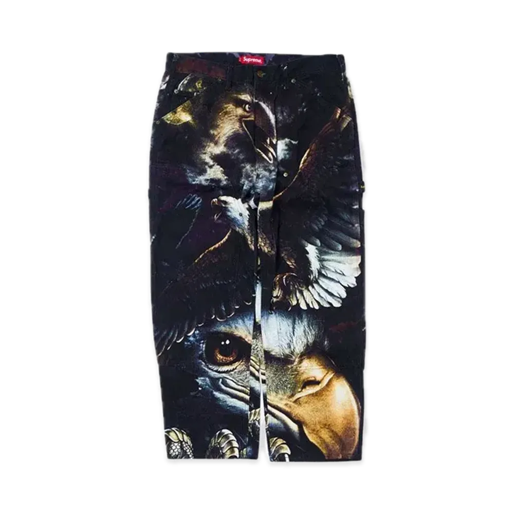 Supreme Eagle Double Knee Denim Painter Pant "Black"