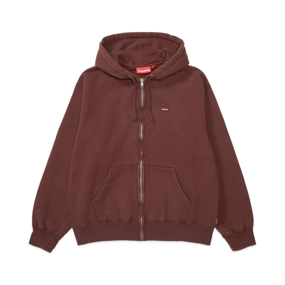 Supreme Small Box Zip Up Hooded Sweatshirt "Brown" (26FW)