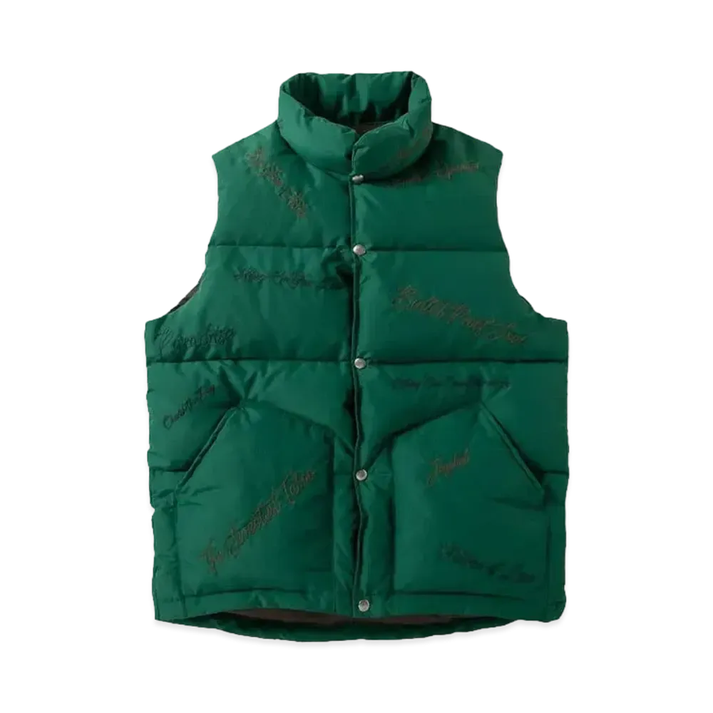 NEXUSVII. SADE R/S DOWN VEST "GREEN×BROWN"