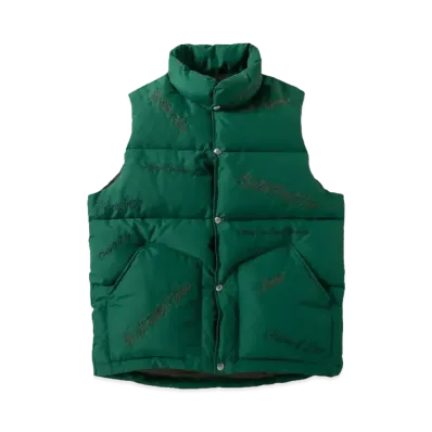 NEXUSVII. SADE R/S DOWN VEST "GREEN×BROWN"