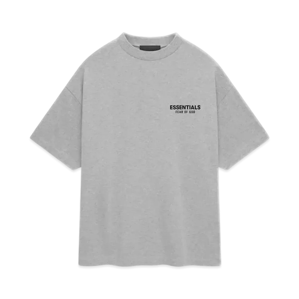 FEAR OF GOD Essentials Jersey Crewneck T-Shirt "Light Heather Gray"