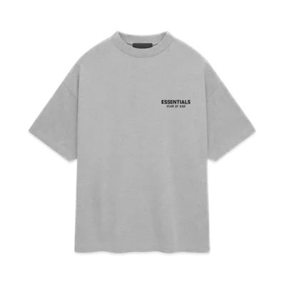 FEAR OF GOD Essentials Jersey Crewneck T-Shirt "Light Heather Gray"