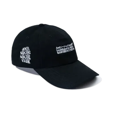 ANTI SOCIAL SOCIAL CLUB FA22 Kaburosai Black Dad Cap "Black"