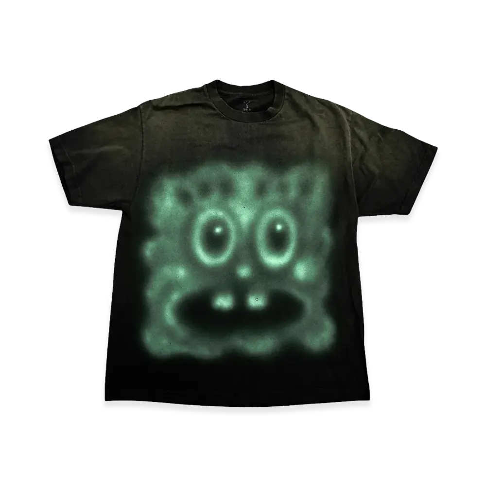 Travis Scott Cactus Jack x SPONGEBOB Krabby Patty Tee "Black"