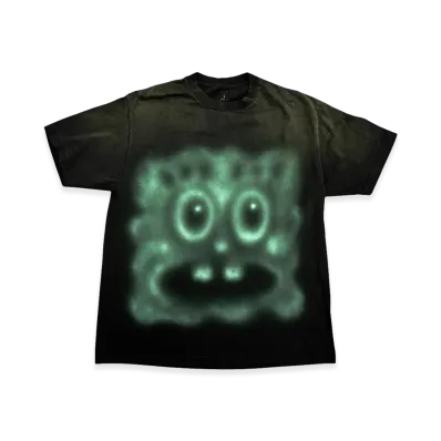 Travis Scott Cactus Jack x SPONGEBOB Krabby Patty Tee "Black"