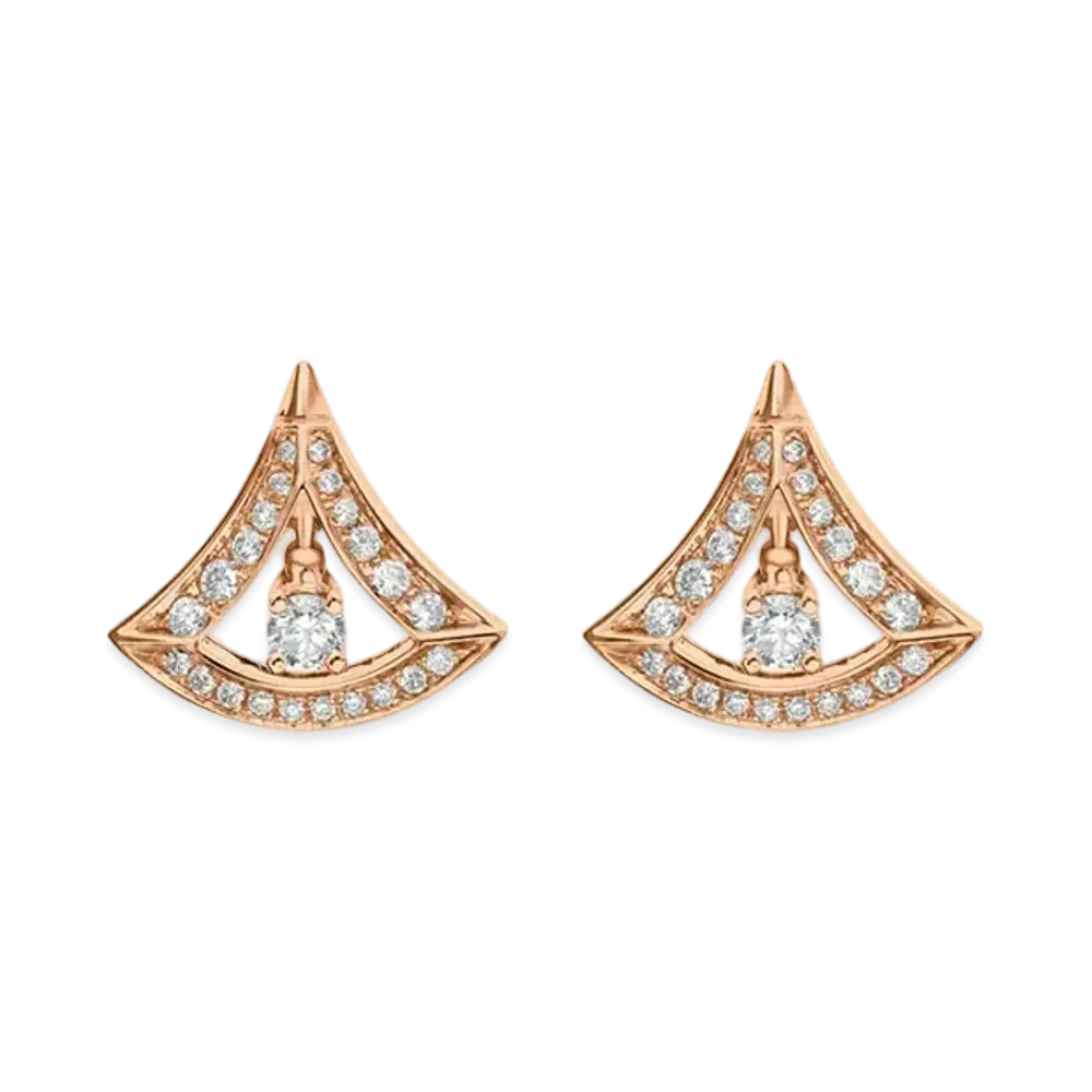 BVLGARI Divas’ Dream Earrings Diamonds "Pink Gold"