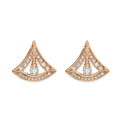BVLGARI Divas’ Dream Earrings Diamonds "Pink Gold"