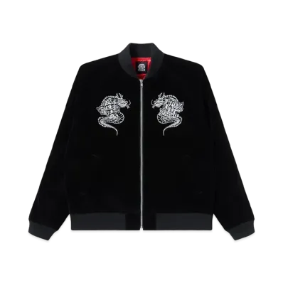 Blackeyepatch Dragon Velour Jacket "Black"