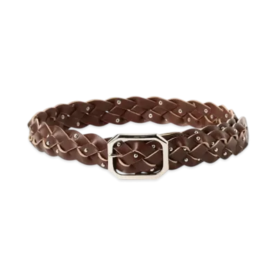 BEAMS FUTURE ARCHIVE Studs Mesh Belt l "Brown"