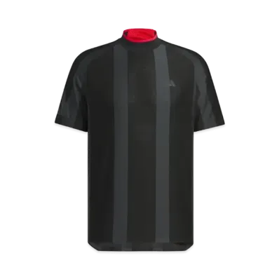 adidas Adizero Mesh Mockneck Short Sleeve Shirt "Black"