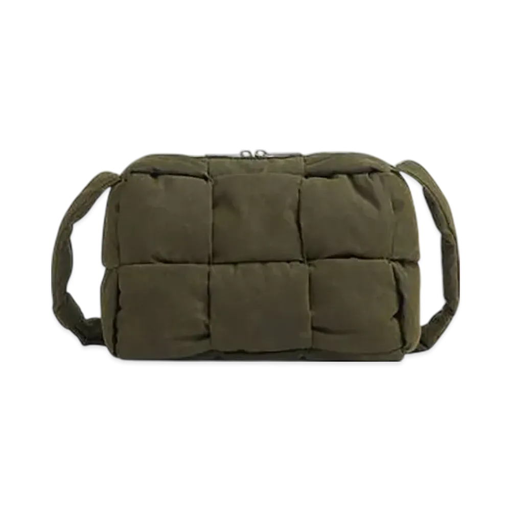 Bottega Veneta Medium Arco Padded Camera Bag "Olive"
