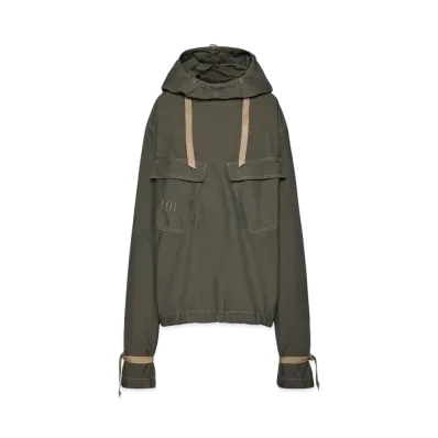 Maison Margiela Women's Hooded Jacket "Anthracite Melange"