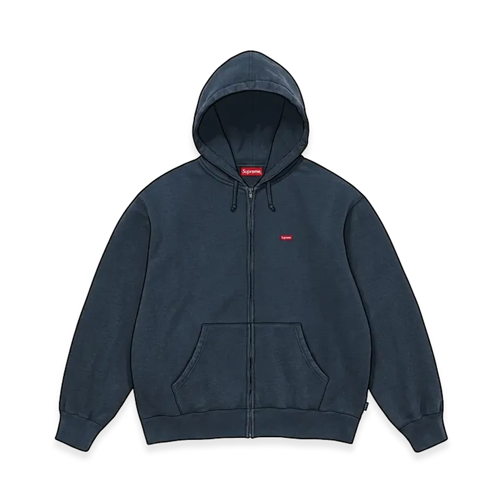 Supreme Small Box Zip Up Hooded Sweatshirt "Navy" (26FW)
