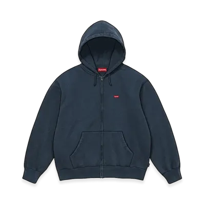 Supreme Small Box Zip Up Hooded Sweatshirt "Navy" (26FW)