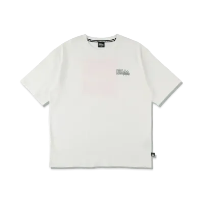 FIRST DOWN S/S PRINT TEE "White/Pink"