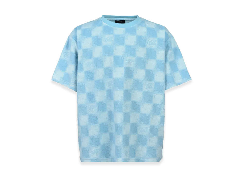 BREATH Block Check Pile Tee "Ice"