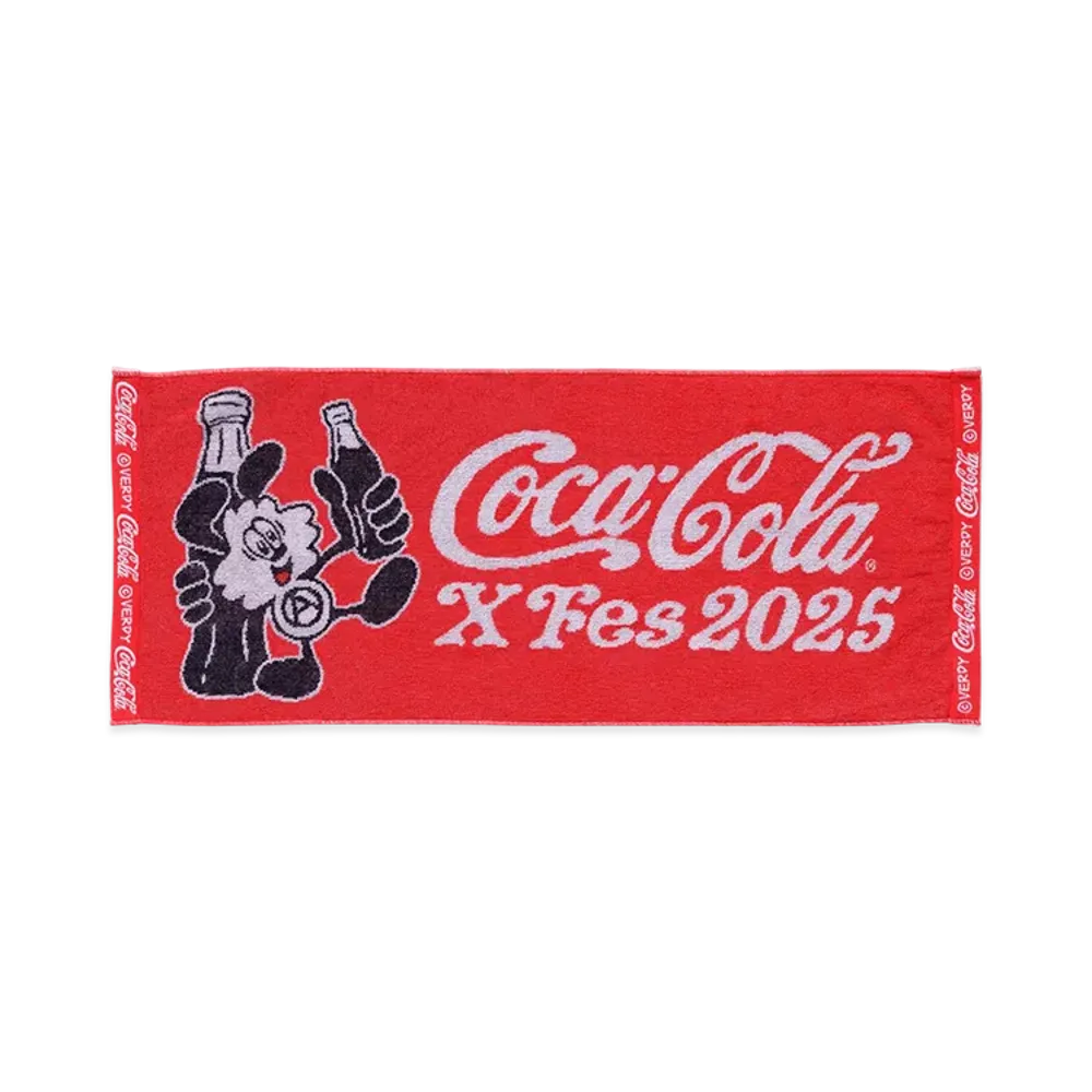 VERDY x Coca Cola X Fes 2025 Vick Towel "Red"
