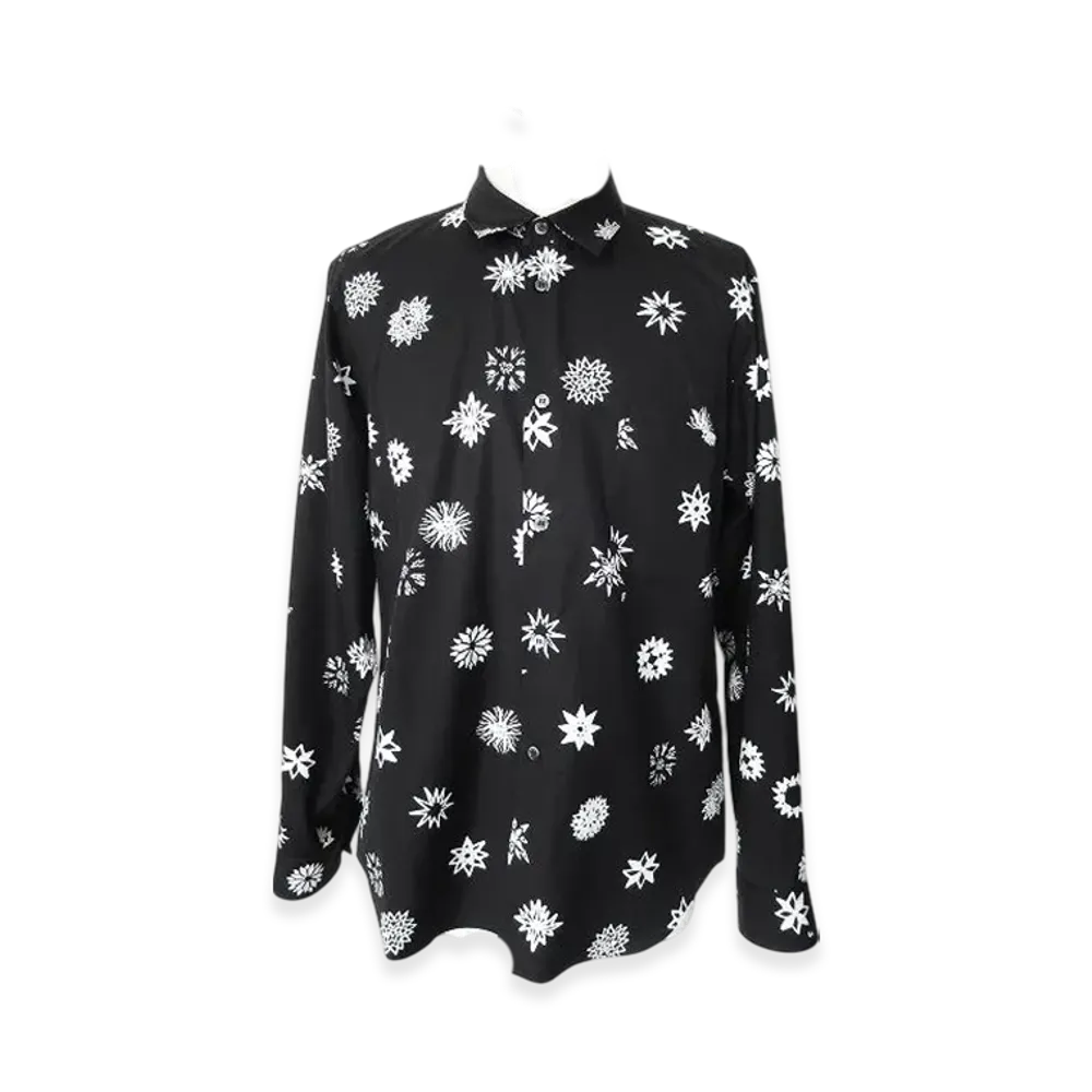BLACK COMME des GARCONS x Filip Pagowski Cotton Broadcloth Print A Pattern "Black"