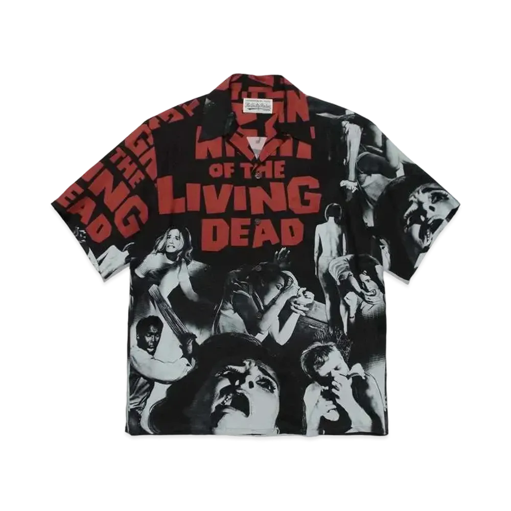 WACKO MARIA NIGHT OF THE LIVING DEAD / HAWAIIAN SHIRT "Red"