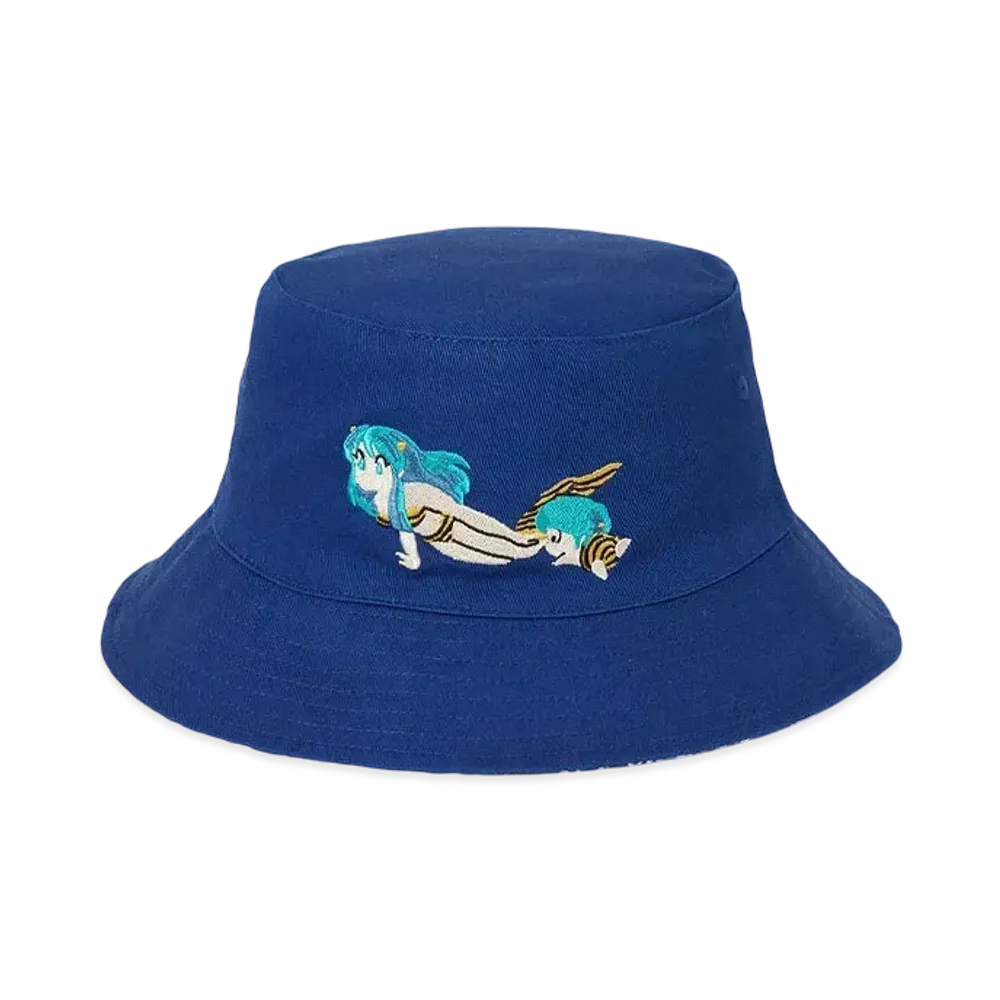 graniph x Urusei Yatsura Pattern Reversible Bucket Hat "Navy"