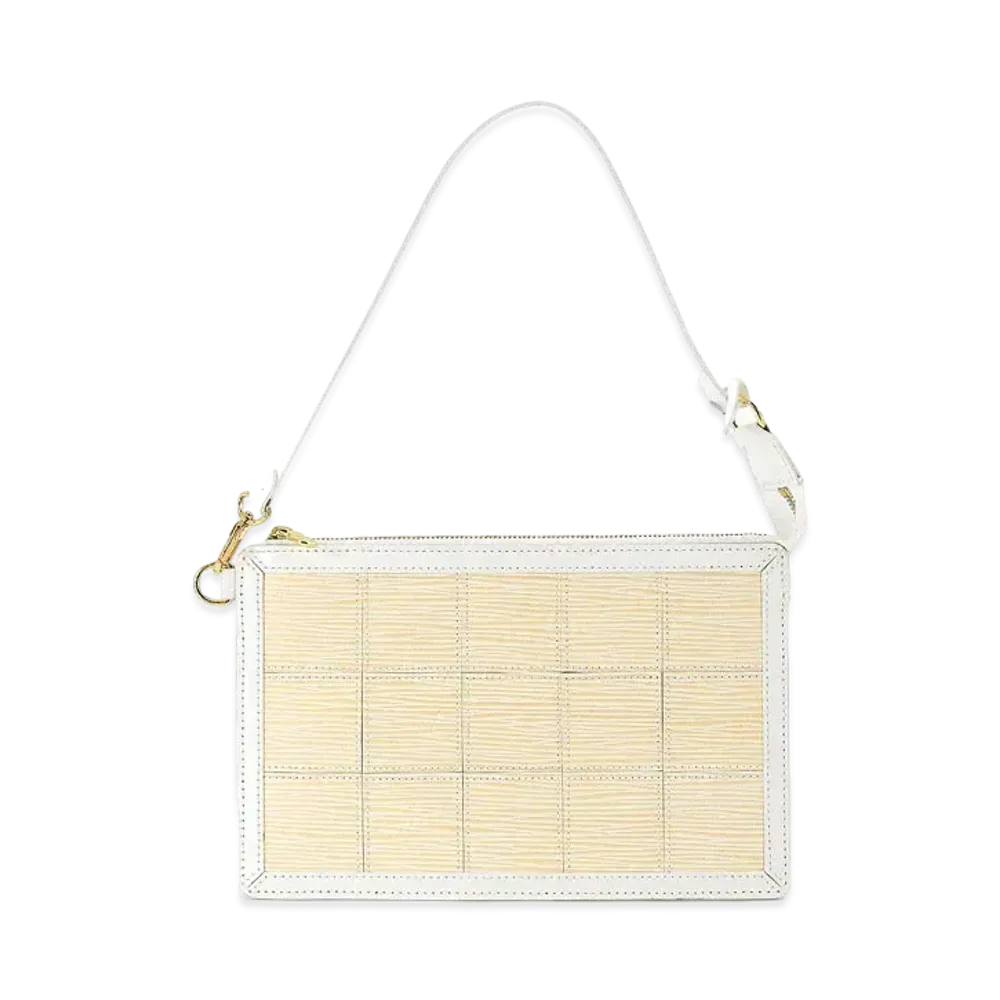 Louis Vuitton Delmonico Pochette Accessoire Epi Stretch "Blanc"