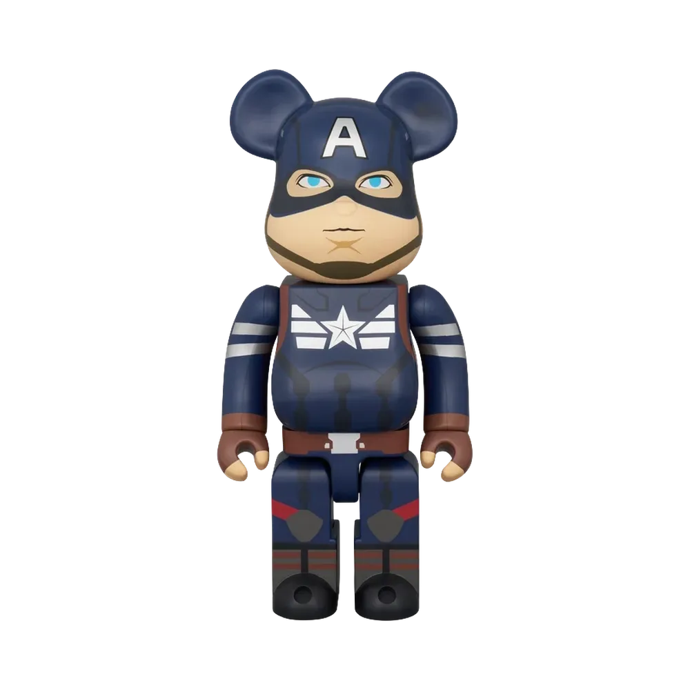 MEDICOM TOY "BEARBRICK" Captain America (Winter Soldier Ver.) 400%