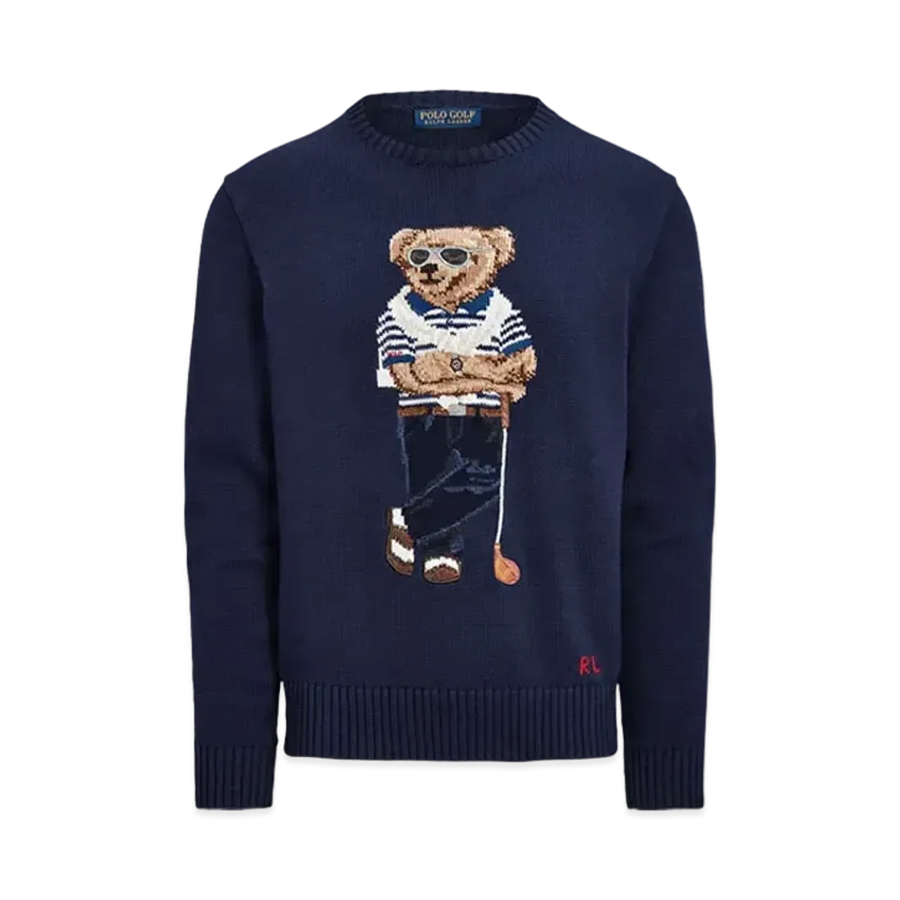 Polo Ralph Lauren Polo Bear Cotton-Blend Sweater "Navy"