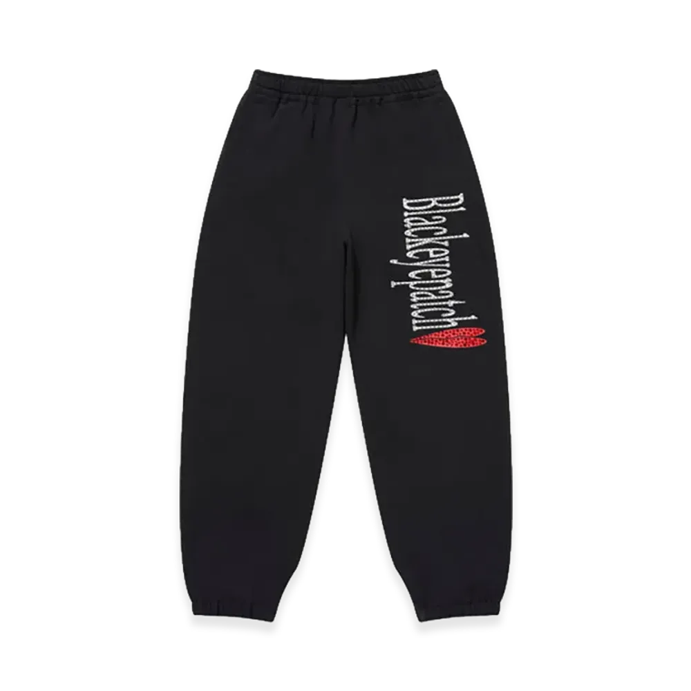 BlackEyePatch Rhinestoned Heartbreak Logo Sweat Pants "Black"