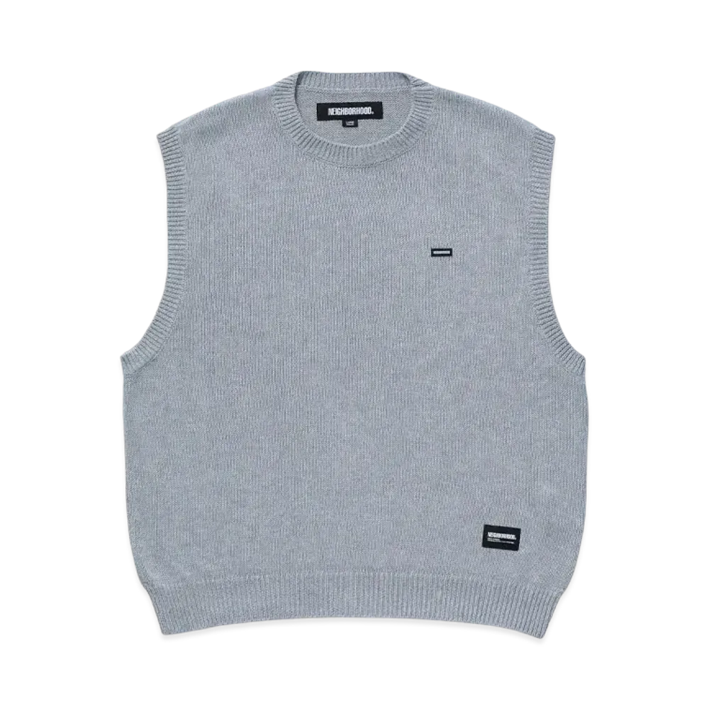 NEIGHBORHOOD Plain Crewneck Vest "Gray"