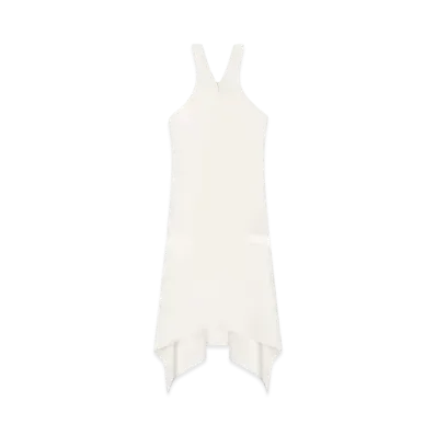 Courreges Criss Cross Jersey Mini Dress "Heritage White"