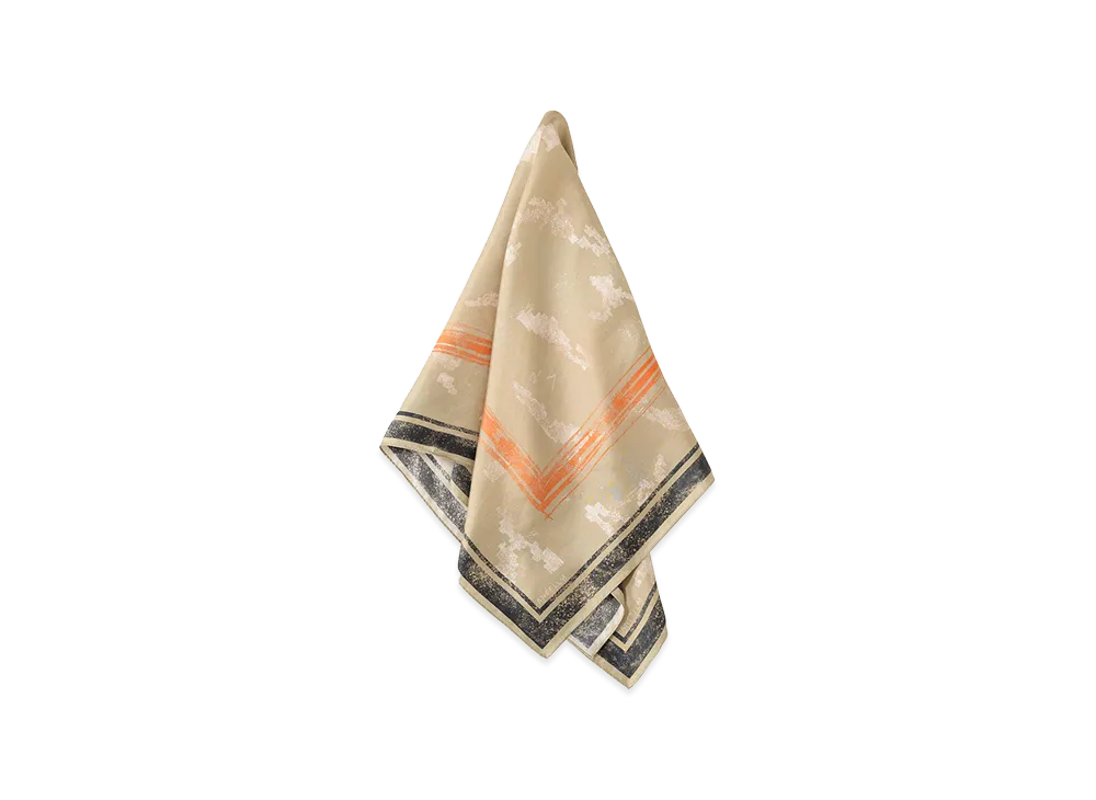 ANCELLM Silk Scalf "Beige"