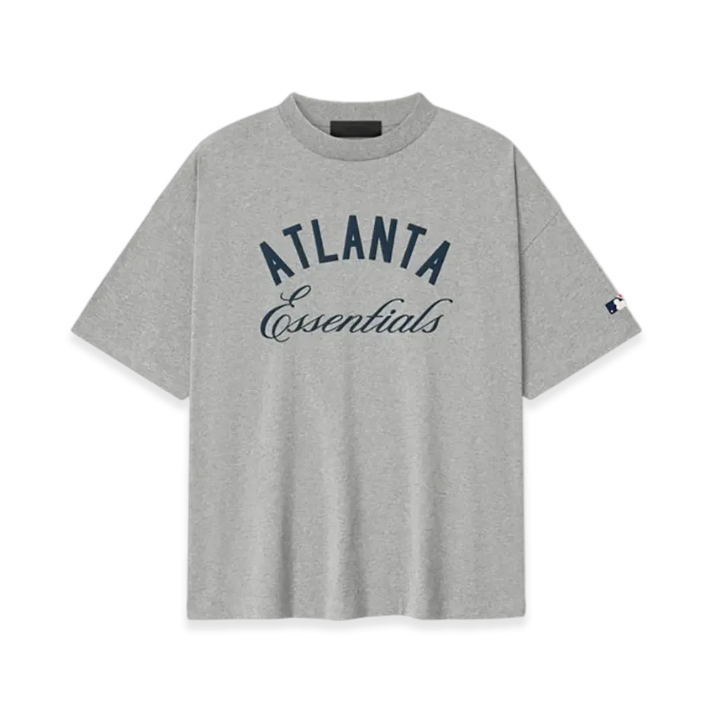 FEAR OF GOD ESSENTIALS Braves 90s Tee "Concrete Heather"