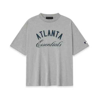 FEAR OF GOD ESSENTIALS Braves 90s Tee "Concrete Heather"