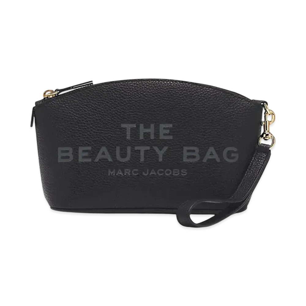 Marc Jacobs The Leather Beauty Bag Pouch "Black"