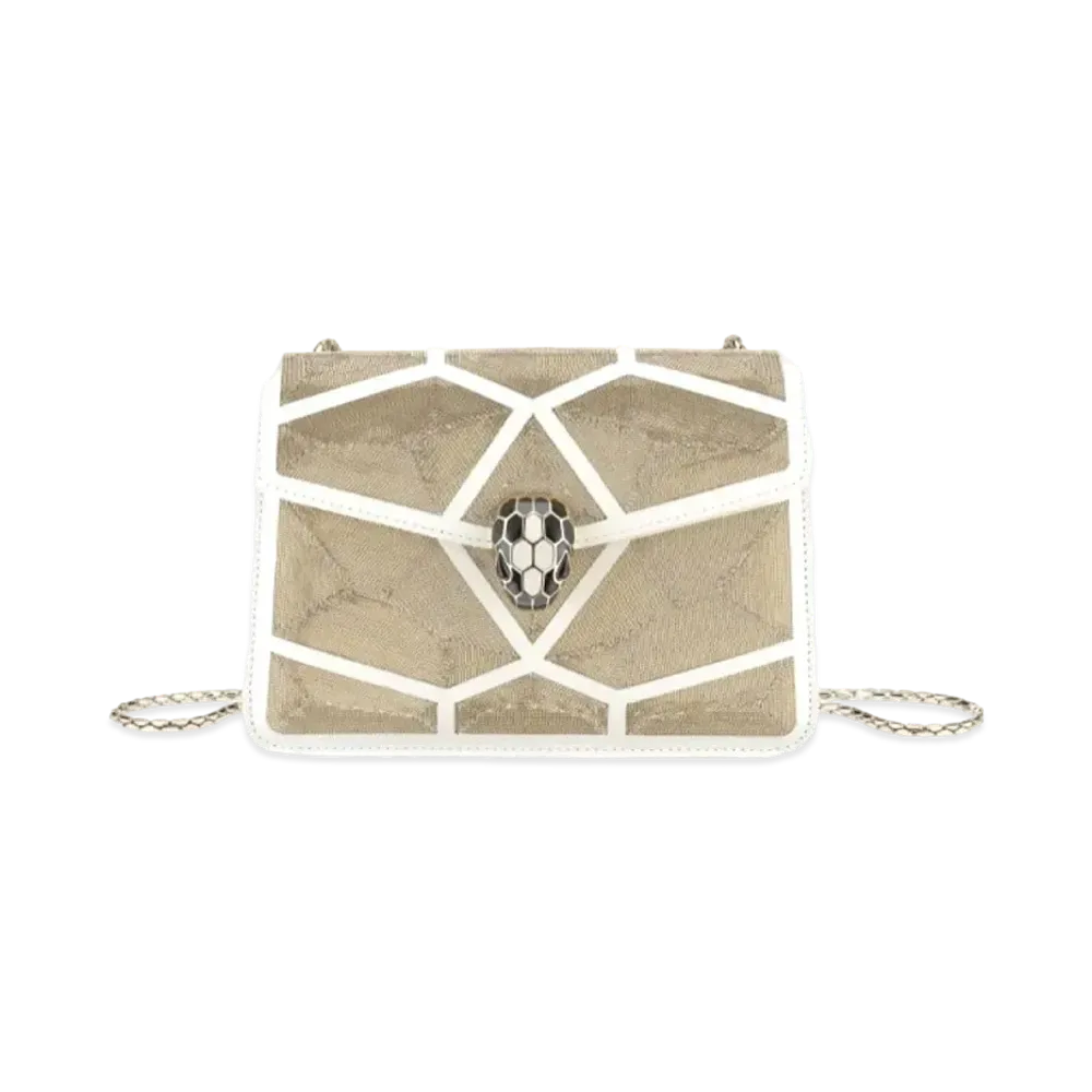 BVLGARI Serpenti Forever Crossbody Bag "White"