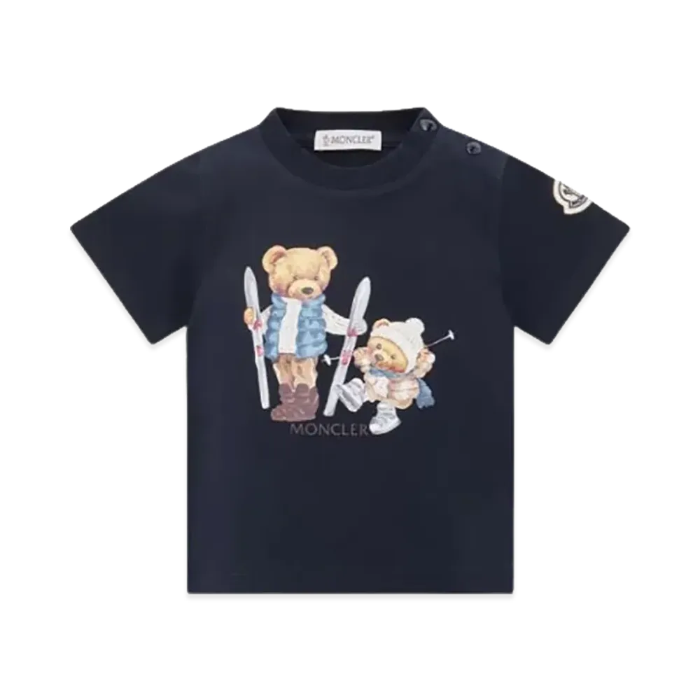 MONCLER Kids SS T-Shirt "Navy Blue"