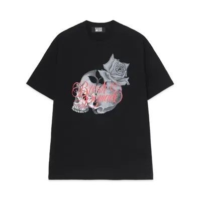 WILDSIDE Yohji Yamamoto x BROSH T-shirt (Skull Rose) "Black"