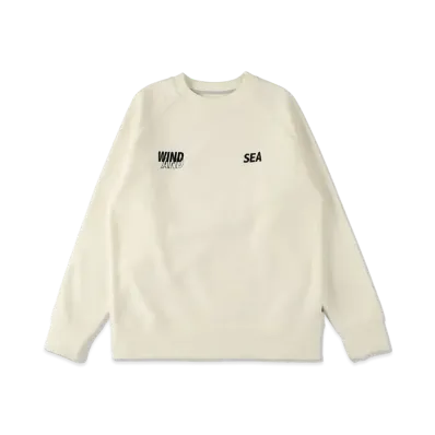 WIND AND SEA WDS-EX Polartech Fleece Raglan Crew Neck "White"