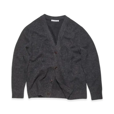 Acne Studios Wool Blend Cardigan "Used Black"