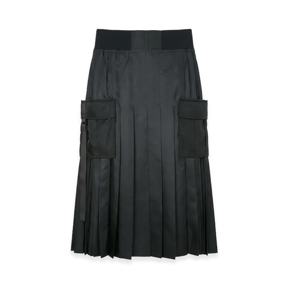 sacai Women's Nylon Twill Skirt "Black"