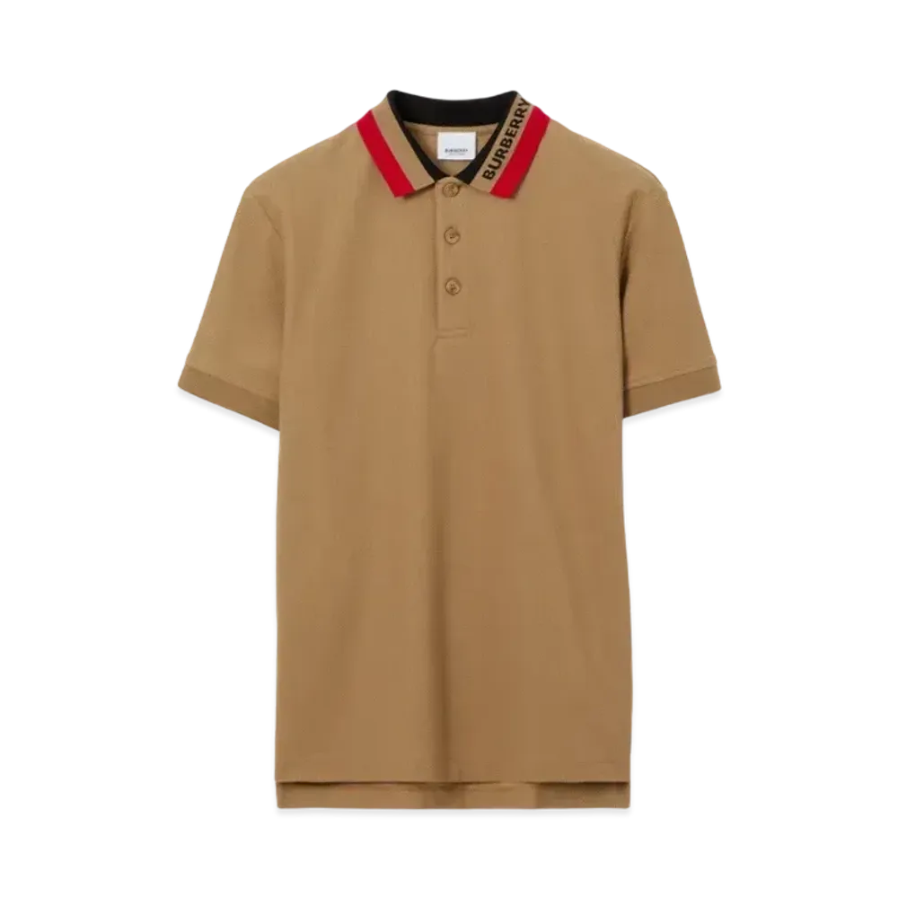Burberry Men's Logo Detail Polo Shirt "Camel"