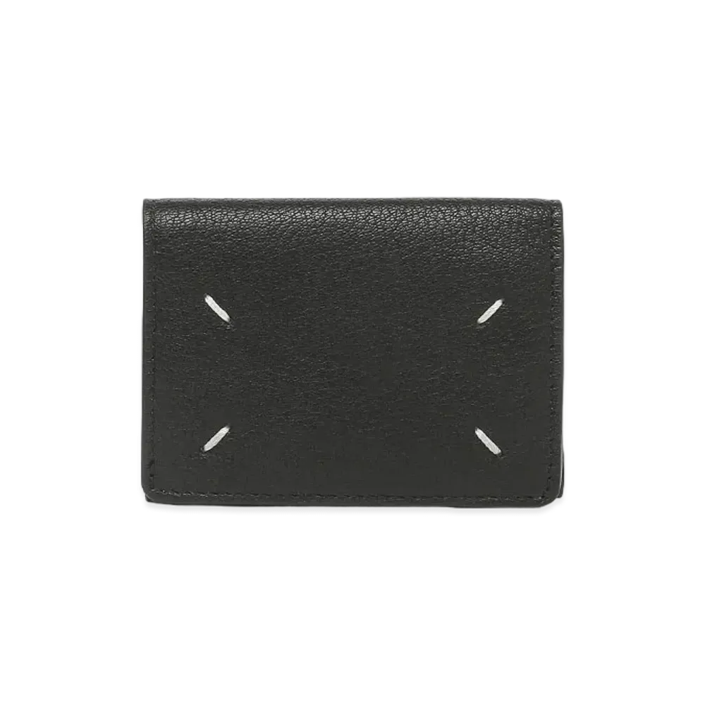 Maison Margiela Snap Button Leather Wallet "Black"
