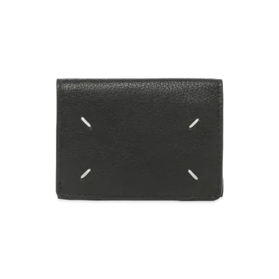 Maison Margiela Snap Button Leather Wallet "Black"