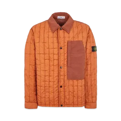 Stone Island 40831 Quilted Nylon Stella With PRIMALOFT-TC "Red Brown"