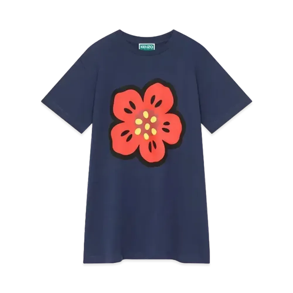 KENZO 'SAILOR' Cotton Dress "Navy Blue"